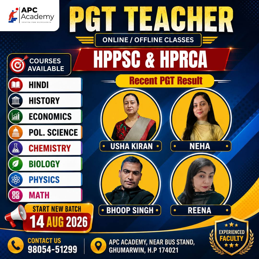 HPPSC PGT COMMISSION