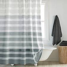 Dkny Highline Stripe Shower Curtain Gray Shower Curtains Modern Shower Curtains Shabby Chic Bathroom