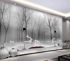 ورق جدران Tianxinbz Misty Fog Forest جدار ثلاثي الأبعاد ورق حائط لف غرفة المعيشة غرفة النوم وخلفية تلفزيون ورق تغليف الحائط ورق ورق ورق ورق لف Amazon Ae