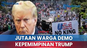 🔴Jutaan Warga Protes Kepemimpinan Donald Trump, Aksi Demo 'No Kings' Pecah  di Berbagai Penjuru AS