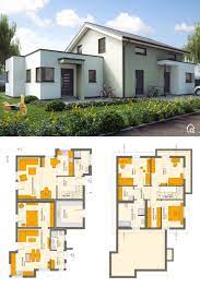modernes haus mit einliegerwohnung im erdgeschoss anbau grundriss insgesamt 6 zimmer 182 q haus mit einliegerwohnung modernes haus grundriss mehrfamilienhaus