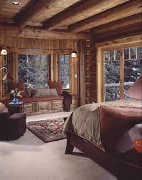 Pin By Nicole Siemer On Rustic Log Home Bedroom Log Homes Home Bedroom