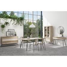 Our reclaimed plank dining table with tapered wood legs is made from 100+ year old reclaimed planks salvaged from a midwestern barn. Grade A1 Kuta Industrial Style Reclaimed Wood Dining Table With Metal Legs Seats Up To 6 Furniture123