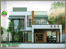 Rabtek Modern Minimalist Two Storey Residence With Roof Deck Phbp2 2 Storey House Design Duplex House Design Small House Design