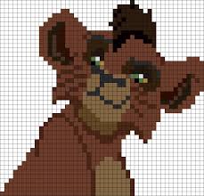 Kovu Lion King Perler Bead Pattern With Images Pixel Art Pattern Perler Bead Disney Perler Bead Art
