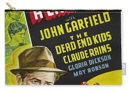 They Made Me a Criminal'' movie poster, with John Garfield, 1939 Zip Pouch  by Retro Movie Art - Fine Art America
