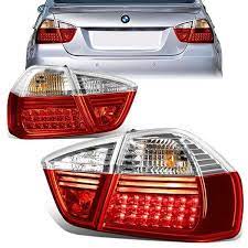 D Motoring 05 08 Bmw 320i 325i 325xi 330i 330xi 335i 335xi Tail Lights Led Chrome Housing Red Clear Lens Plug N Play Tail Light Led Tail Lights Bmw