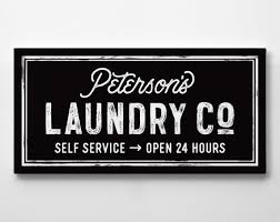 Black And White Laundry Room Signs Personalized Gifts For Women Farmhouse Laundry Sign Canvas Black And White Laundry Room Sign Modern Farmhouse Decor Custom Wedding Gift In 2020 Laundry Room Signs White Laundry Rooms Laundry Signs