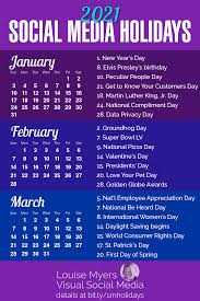 100 Social Media Holidays You Need In 2020 21 Indispensable In 2020 Social Media Content Calendar Social Media Calendar Social Media Business