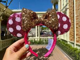 4.8 out of 5 stars. Photos New Pink And Gold Sequined Minnie Ear Headband Glimmers At Walt Disney World Wdw News Today