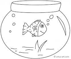 Print all of our fish coloring pages for free. Fish Tank Coloring Page Printable Coloring Page Artus Art