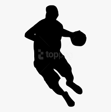 This set includes 5 separate illustrations. Basketball Silhouette Png Basketball Player Silhouette With Transparent Background Png Download Transparent Png Image Pngitem