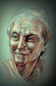 Santa Barbara tree sketches in ink and watercolor