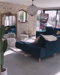 Canape D Angle Panoramique Convertible Pieds Gold Xxl Hera Bobochic Video Video Decoration Salon Canape Bleu Decoration Salon Bleu Canape Bleu Canard
