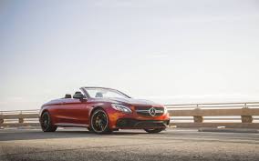 The c63 cabriolet accelerates to 60 in 4.1 seconds with a top speed of 155 mph (electronically limited). 2017 Mercedes Amg C63 S Cabriolet Review Not For The Purists But A Hell Of A Lot Of Fun