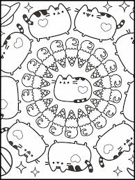 Pusheen 77 Dibujos Faciles Para Dibujar Para Ninos Colorear Libro De Colores Mandalas Para Colorear Gatito Para Colorear