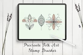 Maybe you would like to learn more about one of these? Modern Folk Art Flowers Procreate Stamp Brushes 1089172 Procreate Design Bundles