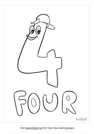To print out your numbers coloring page, just click on the image you want to view and print the larger picture on the next page. Number 4 Coloring Pages Free Numbers Coloring Pages Kidadl