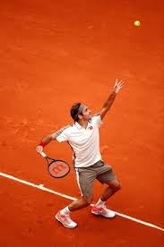Tsitsipas beat king of clay rafael nadal recently in madrid. Roger Federer Switzerland Serves French Open Tennis 2019 Images Tennis Posters