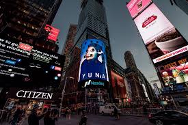 313 east 43rd street new york, ny 10017. M Sian Singer Yuna Gets Featured On A New York Time Square Billboard