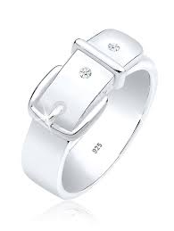 Sterling silber spacer perlen, 925 sterling silber runde perlen runde perlen metallsockel: Diamore Ring Gurtel Symbol Diamant 0 03 Ct 925 Sterling Silber Wenz