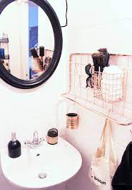 Une idée pour la déco salle de. Notre Salle De Bains Rose Cuivre Et Noir Mariekke Salle De Bain Rose Bain Rose Salle De Bain