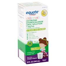 Equate Children S Allergy Relief Sugar Free Liquid Grape Purple 8 Fl Oz Kids Allergies Allergies Oral