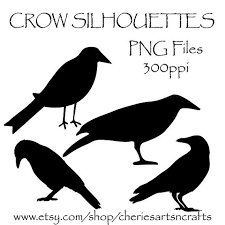Black And White Ravens Clipart Crow Silhouettes Crow Clipart Clip Art Birds Black Crows Graphics Silhouettes Png Graphics Crow Clip Art Kit Black Bird Clipart Crow Silhouette Bird Clipart Crow