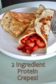 2 Ingredient Protein Crepes Little Bits Of Recipe Healthy Protein Snacks Recipes High Protein Recipes