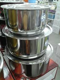 Sort by ace living pengukus steamer stainless steel periuk kukus cookware steam pot alat dapur kitchen ware. Set Periuk Stainless Pinggan Mangkuk Murah Cantik Facebook