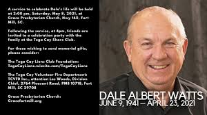 Funeral Service for Dale Albert Watts