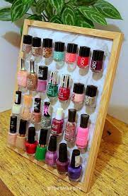 How To Make A Diy Nail Polish Organizer Using A Photo Frame Thelinkssite Com Nail Polish Storage Diy Organize Nail Polish Diy Diy Nail Polish Rack