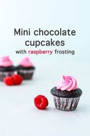 Mini Chocolate Cupcakes With Raspberry Frosting These Moist Cupcakes Are Very Easy To Make And The Fros Fun Cupcake Recipes Raspberry Frosting Cupcake Recipes