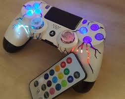 Led Lighted Playstation Controller Wall Art Video Game Art Game Room Decor Sign Ps1 Psx Ps2 Ps3 Ps4 Rgb Color Changing Led W Remote Led Color Changing Lights Game Room Decor