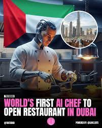 Dubai is about to open the world's first restaurant run by an AI-powered  chef. Set to launch this September near the Burj Khalifa, the restaurant —  called WOOHOO — will feature “Chef