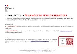 Comité départemental pour le suivi de la sécurité des passages à niveau cdsspn; Les Echanges De Permis De Conduire Etrangers Epe Informations Generales Contacts Remise De Titres Delais Demarches De L Etranger En France Demarches Administratives Accueil Les Services De L Etat En Moselle
