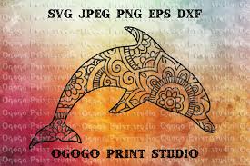 What does dolphin spirit animal mean? Dolphin Svg Zentangle Svg Sea Animal Svg Mandala Svg 227806 Cut Files Design Bundles