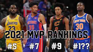 2021 Nba Mvp Rankings Youtube