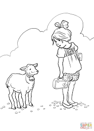 Mary Had A Little Lamb Coloring Pages Animal Coloring Pages Free Printable Coloring Pages