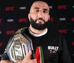 Shavkat Rakhmonov reacts to Belal Muhammad's withdrawal from #UFC310.  Muhammad has a bone infection in his foot, which will keep him out of  physical activity for at least six weeks.