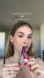 #blackhoneydupe? 🤔 @Clinique‘s black honey vs Isana‘s berry love  #cliniqueblackhoney #blackhoney #isanaberrylove
