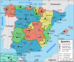 Politische karte von spanien mit seinen provinzen; Liste Der Provinzen Spaniens Wikipedia