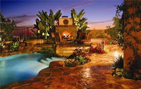 Backyard Landscaping Design Ideas Swimming Pool Fireplaces