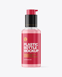 Clear Plastic Bottle With Pump Mockup Exclusive Mockups