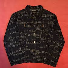 Hysteric Glamour Hysteric Glamour Fuck Sex Bitch Porn All-over Denim Jacket  | Grailed