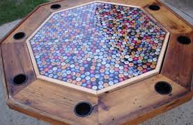 5 Amazing Poker Table Designs All Things Poker Beer Cap Table Bottle Cap Table Bottle Cap Crafts