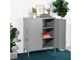 Maybe you would like to learn more about one of these? Meuble Rangement Metal 2 Porte Et 2 Tablette Gris Vente De Meubles Cosy Conforama