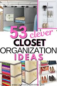 For about $75 total, you can make your own laundry sorter towers with hanging rods! 53 Clever Closet Organization Ideas And Closet Storage Ideas Get Organized Today Learn Along With Me
