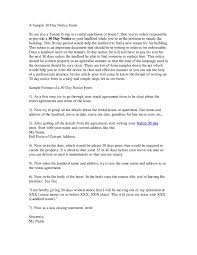 30 days is the common period required by most state and local landlord. Calameo 30 Day Notice