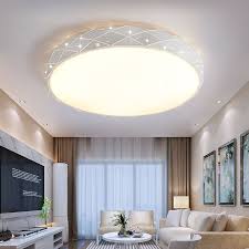 Simple Round Led Personality Bedroom Lamp Warm Romantic Ceiling Lamp Led Simple Living Room Ceili Ceiling Lights Living Room Living Room Ceiling Ceiling Lights